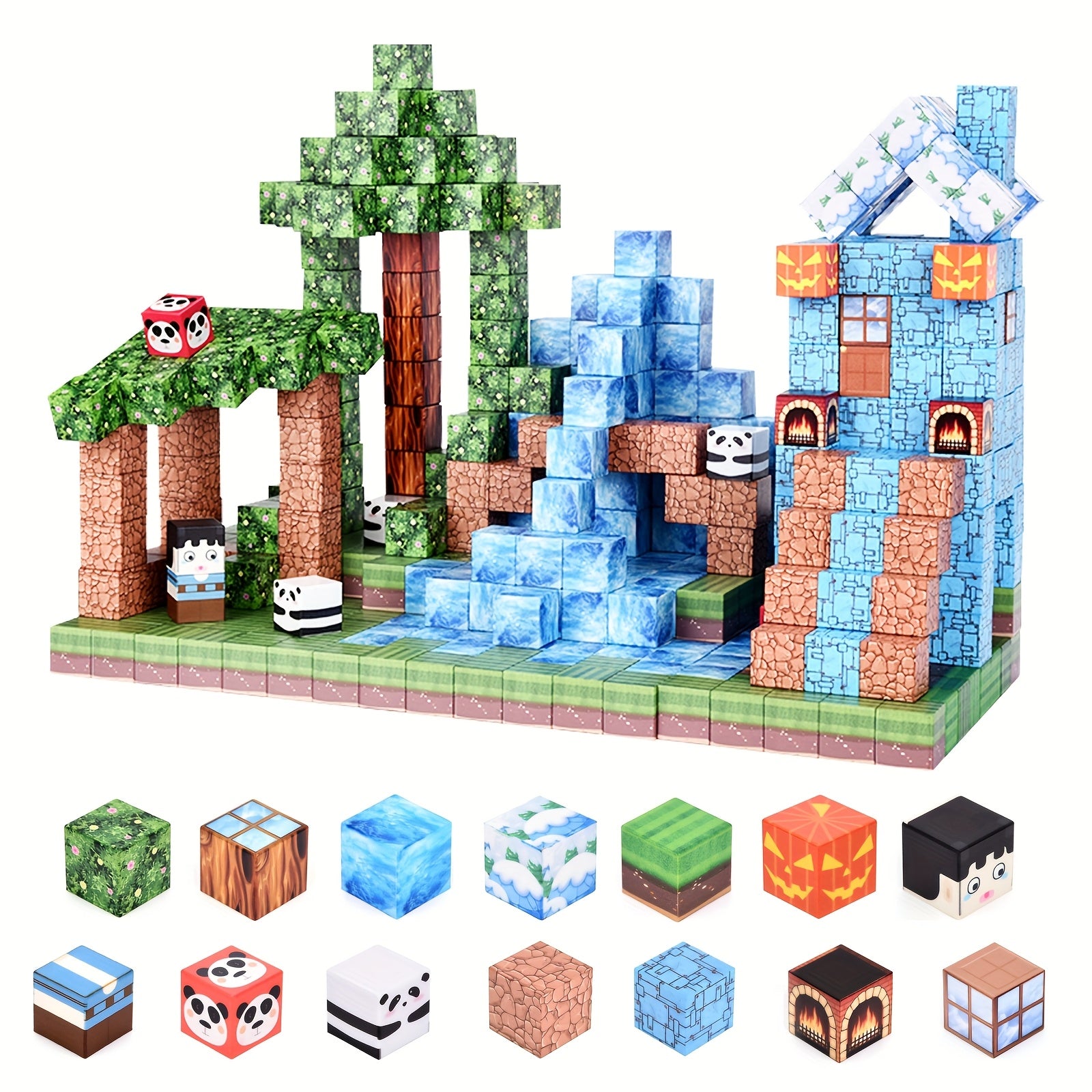 Magnētisko Klucīšu Komplekts Bērniem 100 gab.