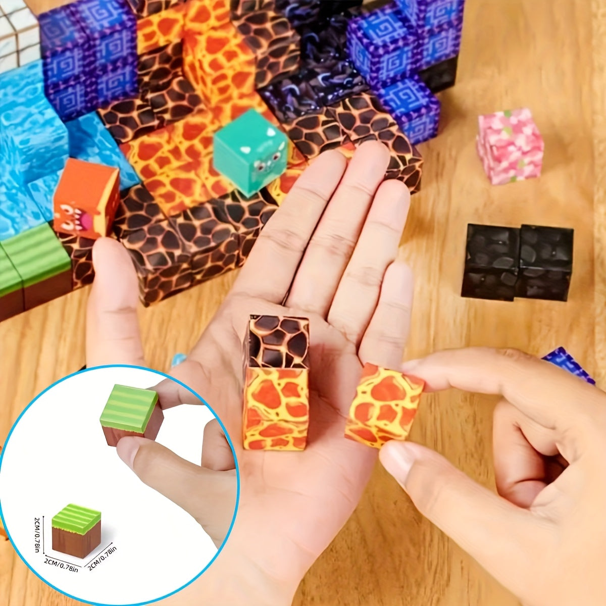 Magnētisko Klucīšu Komplekts Bērniem 100 gab.