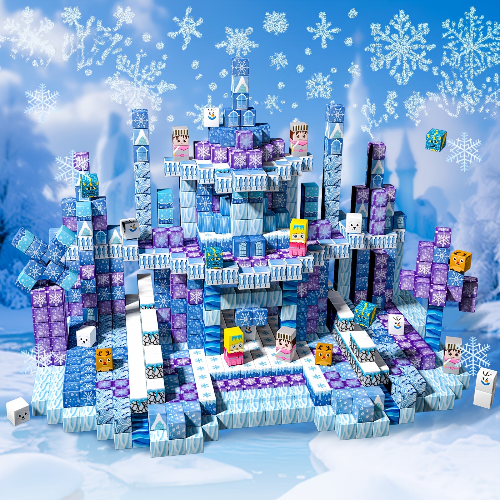 Magnētisko Klucīšu Komplekts Bērniem 100 gab.