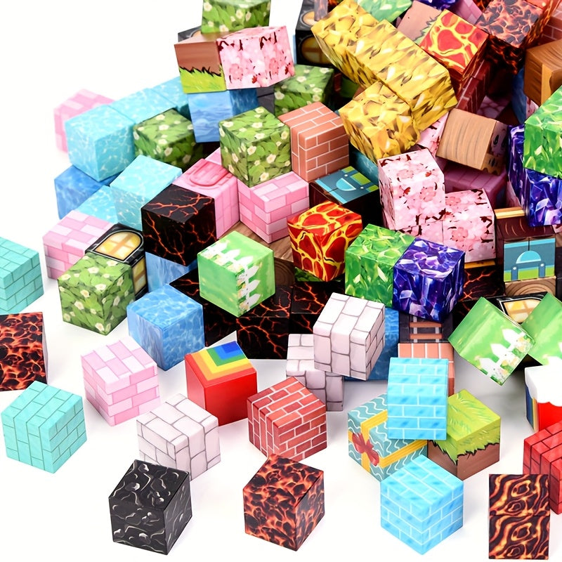 Magnētisko klucīšu komplekts “Kluču mix” 100 gab.