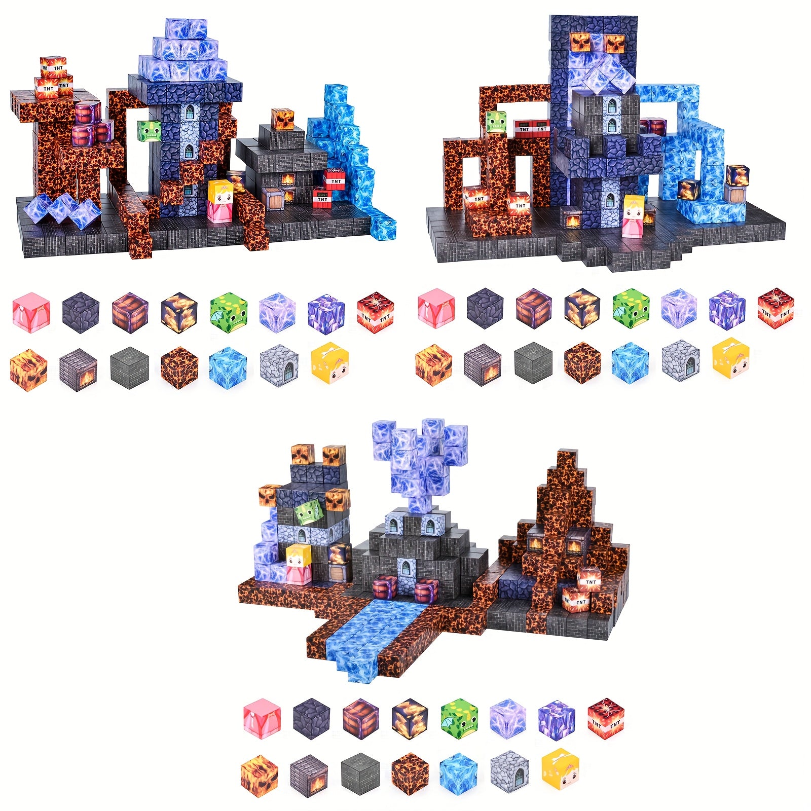 Magnētisko Klucīšu Komplekts Bērniem 100 gab.