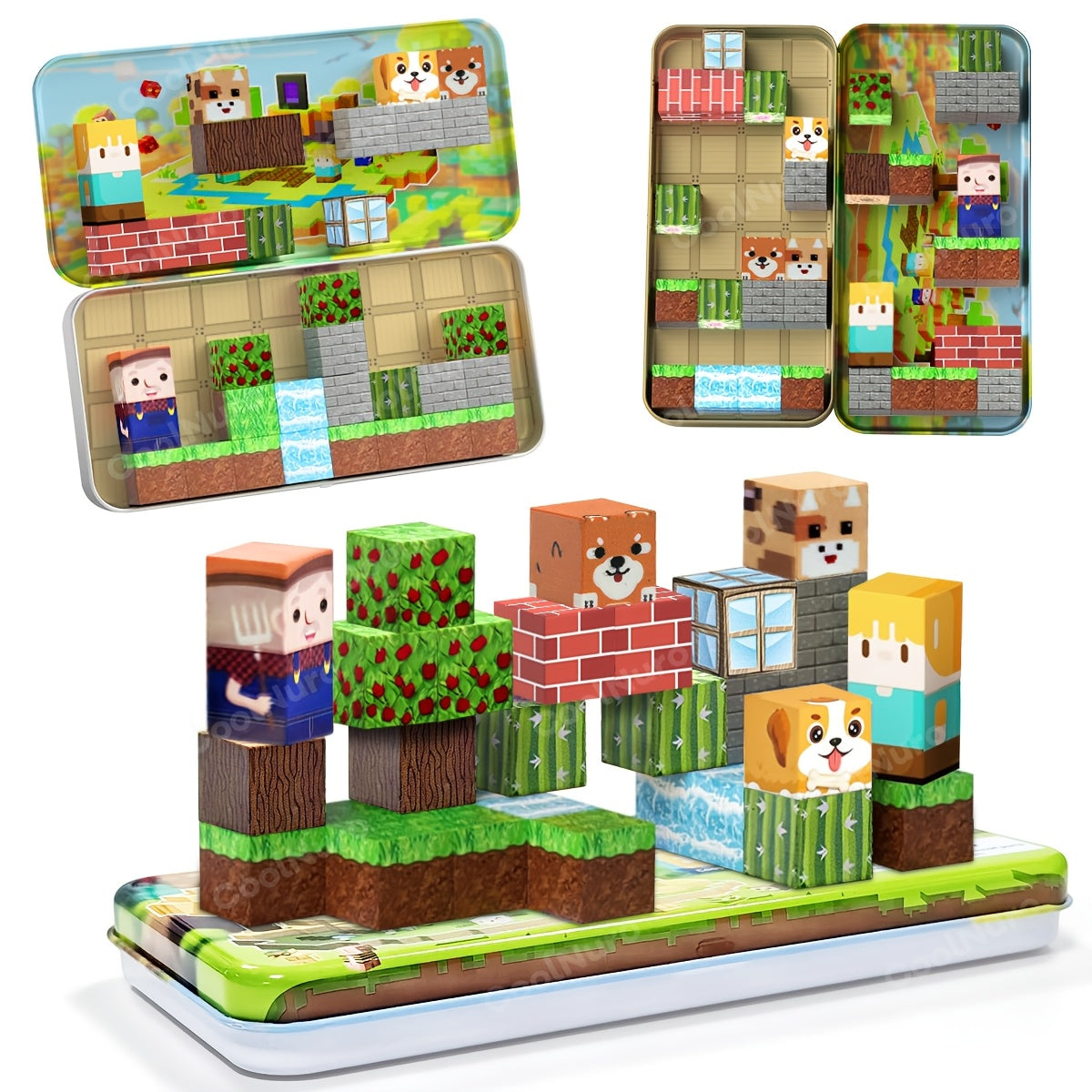 Magnētisko Klucīšu Komplekts Bērniem 32 gab.