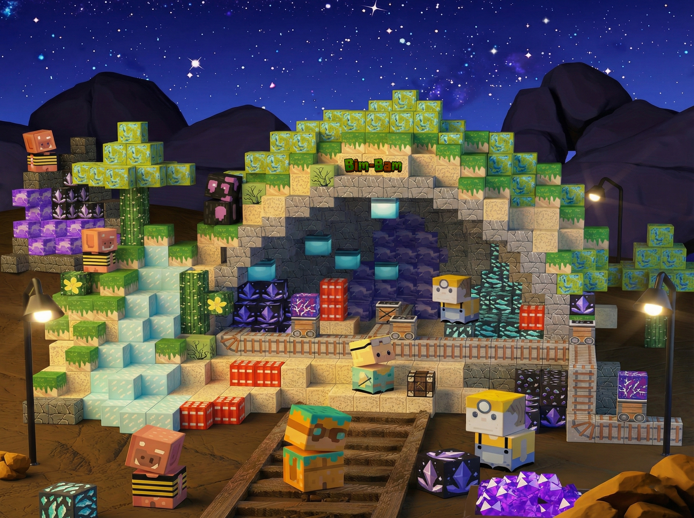 Magnētisko klucīšu komplekts “Piedzīvojumu ala” 125 gab.