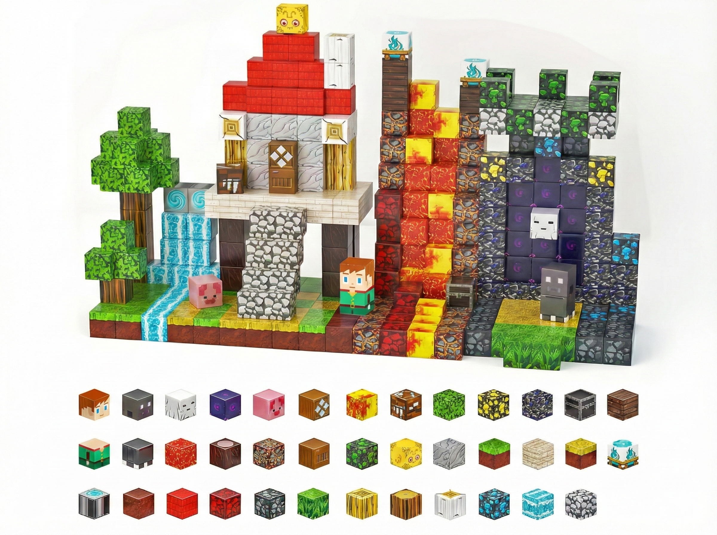 Magnētisko klucīšu komplekts “Lielā piedzīvojumu pasaule” 150 gab.